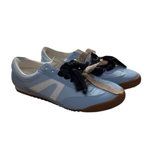 Steve Madden "Brooklyn"Light Blue White Accent Sneakers with Ribbon Bows Size 9w